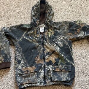Vintage Fieldstaff Camo Hooded Jacket
